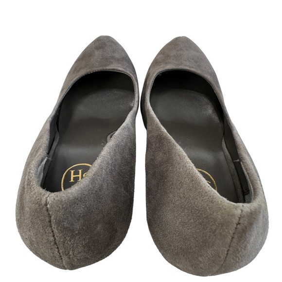 ASH Eloise Grey Suede Stiletto Platform High Heels Size 38/ US 7.5-8 - Picture 9 of 16